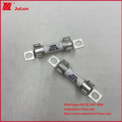 ASTM HV150 전기차 퓨즈 30A 10A DC500V 20KA 세라믹 원통형 볼트 설치, 강력한 차단 능력