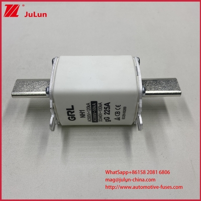 NH000 NT000 300A 225A 500V 120kA 고 차단 용량 퓨즈 퓨즈 링크, GG-gL 칼 컨택터 블레이드 포함