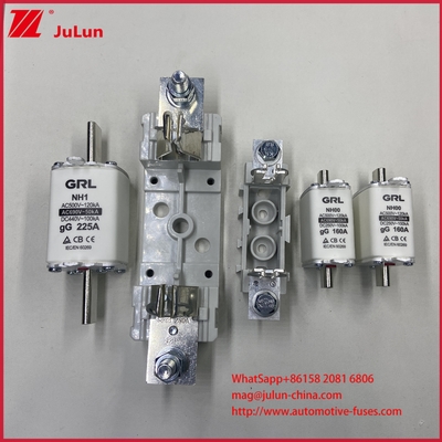 고속 블로우 AR 타입 HRC 퓨즈 링크 AC500V 120KA 세라믹 퓨즈 블레이드 퓨즈 NT00C/NT000 CE 인증 160A 고/저 차단