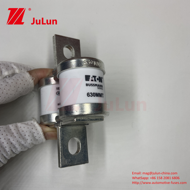 BUSSMANN 630MMT 690V 세라믹 구리 쌍둥이 평면판 볼트 타입 자동차용 피우스