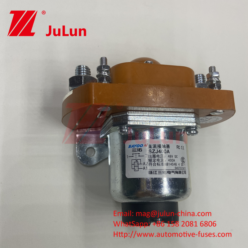 스퀴브 마운트 요트 전원 끄기 스위치 200A 1P 1NO 12-80V 은과 금 접촉점, 긴 수명.