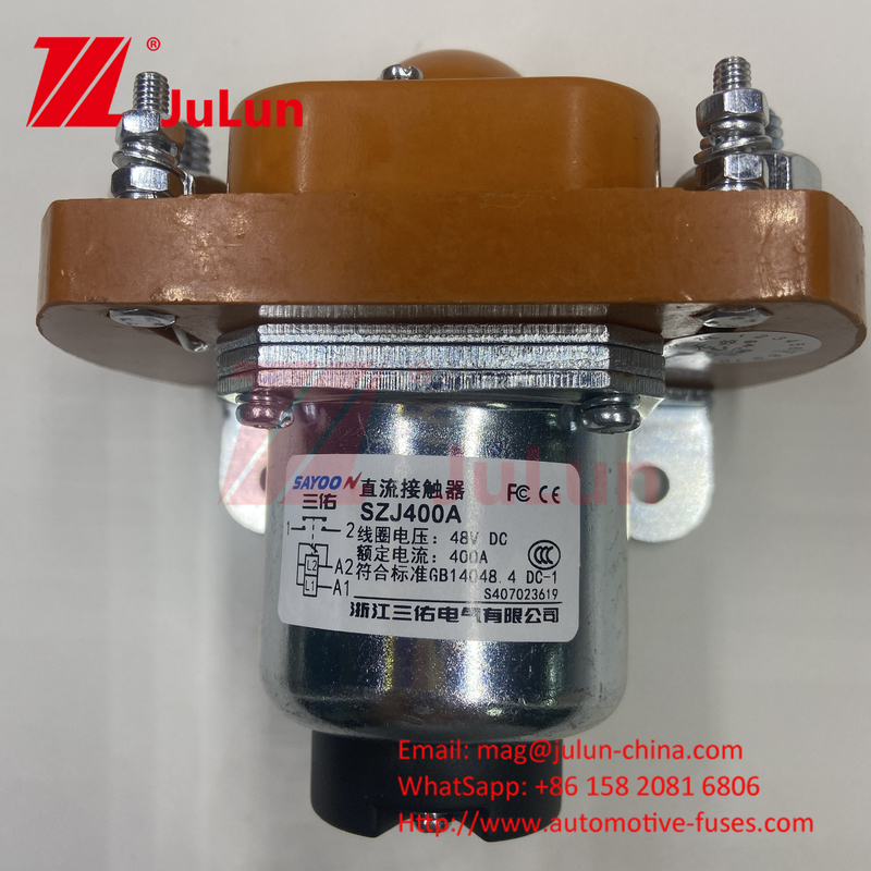 DC 컨택터 전기 MZJ-50A 볼도저 벽돌 공장 높은 전류 낮은 전압 CE FCC