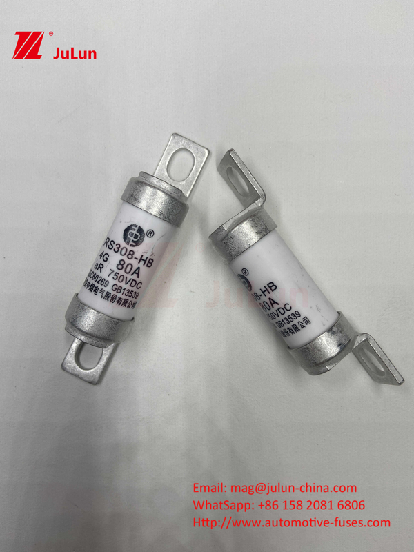 세라믹 EV 퓨즈 750VDC 안전 충전 자동차 애플리케이션 63A25A 15A 30A 750VDC RS308 퓨즈