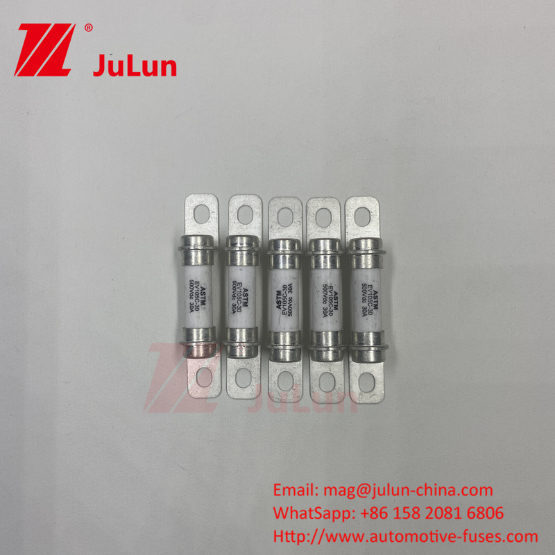 EV 퓨즈 표준 UL248-10A 20A 50A 40A 퓨즈 에너지 저장 시스템 500VDC 높은 파기