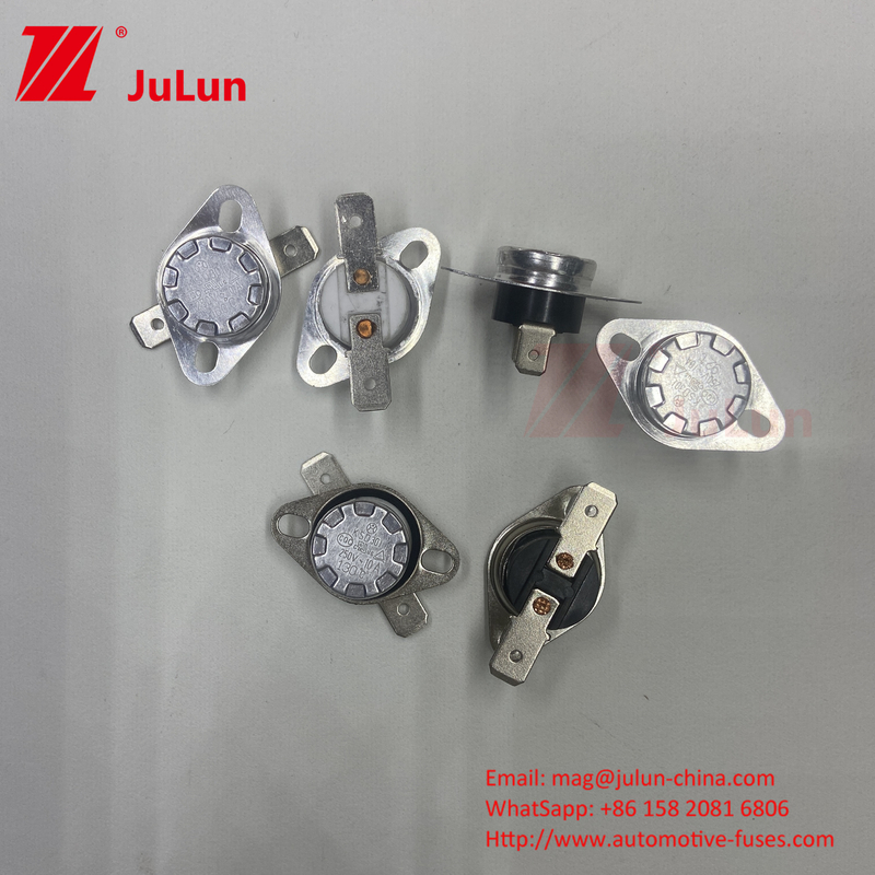 방수 KSD301 Bimetallic 온도 조절 열 차단 스위치 250V 10A 16A CQC TUV UL ROHS와 함께