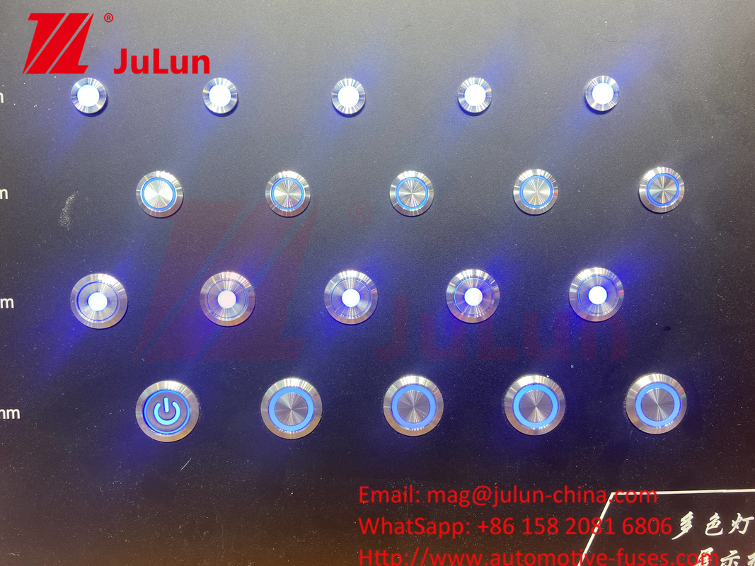 16mm 반지 조명 순간 LED IP67 12mm/16mm/19mm/22mm/LA38/XB2 금속 스위치 버튼 누르기 버튼 금속 누르기 엉덩이
