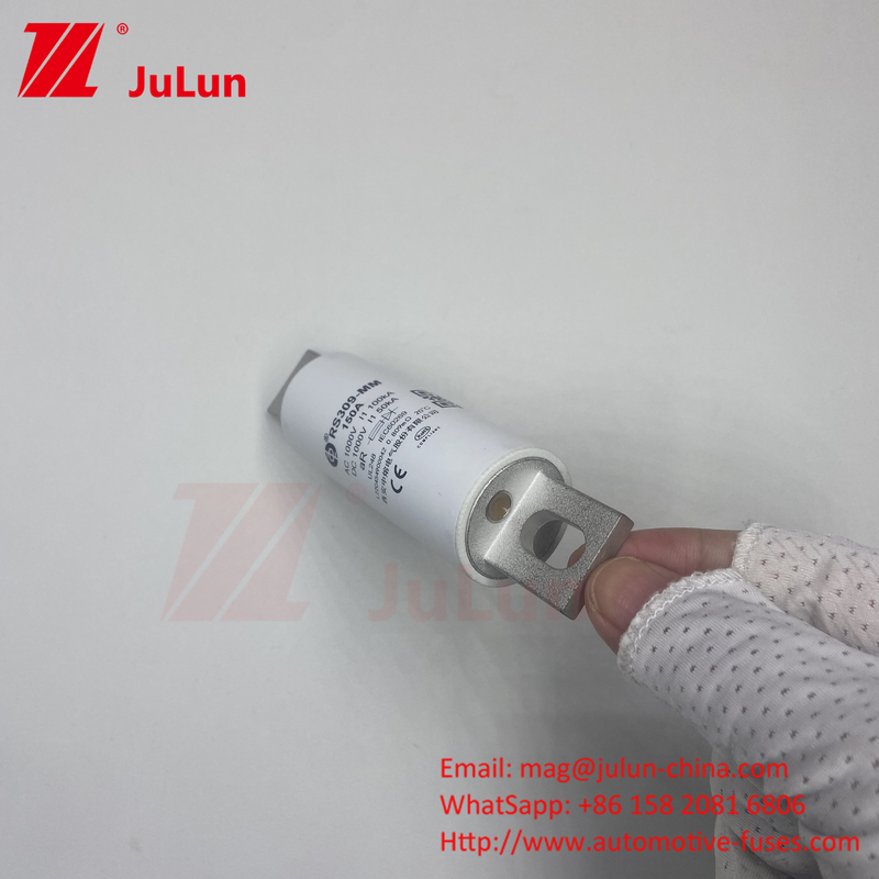 RS309-MM-EV63A 원형 튜브 볼트 넥 퓨즈 1000VDC 50KA EV 퓨즈 1000VDC