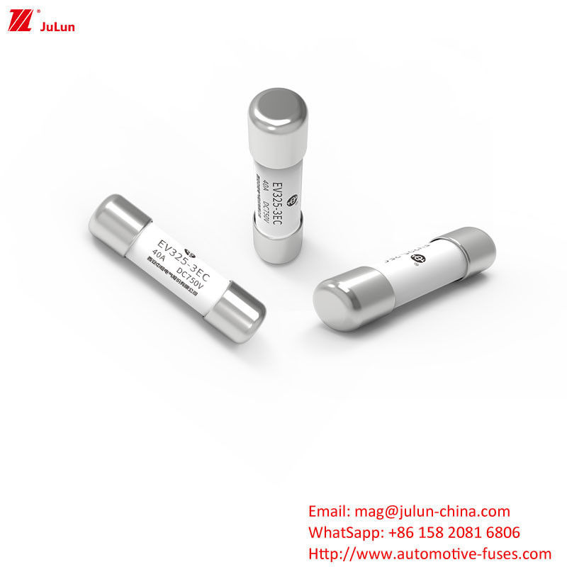 중형 퓨즈 15A-50A 중형 퓨즈 볼트 스크루 EV325-3EC DC750V 20KA 등급 전류를 나타내는 플래그