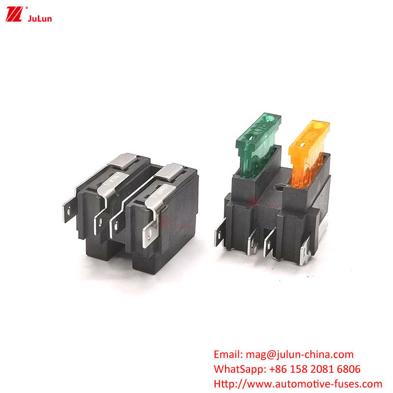 32V 등급 전압 구리 접촉 자동 재설정 회로 차단기 30A-500A 자동차 피지 홀더 나일론 플라스틱