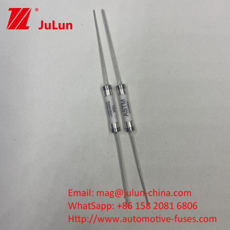 HV660 ASTM 16A 500VDC 30KA 세라믹 자동차 퓨즈 수축 납 장착 방법 6 * 32mm