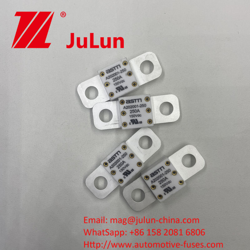 자동차용 ASTM 세라믹 안전 장치 EV 견인 시스템 전기 특성 A202001 100A 150VDC