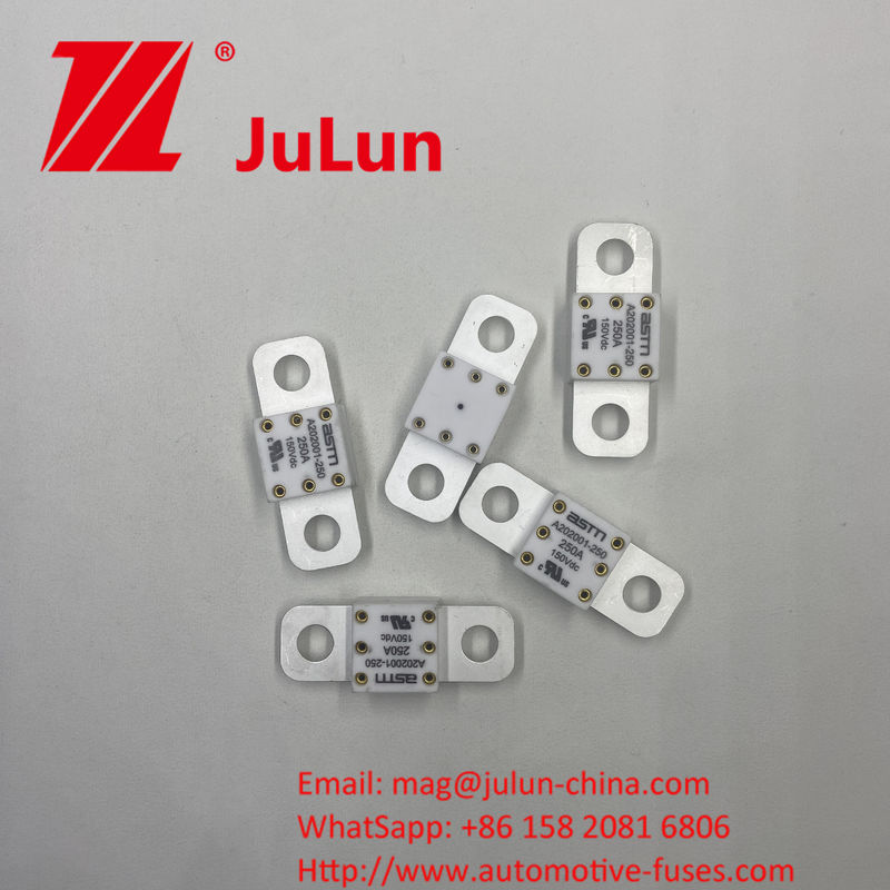 전기적 특성 ASTM A202001 300A 150VDC 중용 장비용 세라믹 자동차 안전 장치