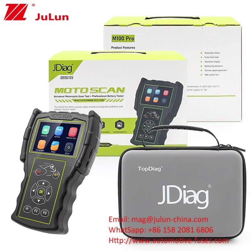 오토바이 탐지기 OBD 결함 진단 기기 JDiag M100 프로 모토 스캐너 ECU