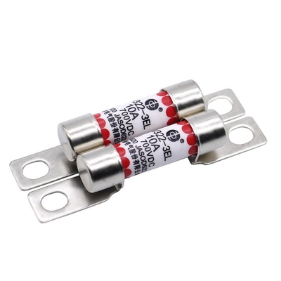 EV322 3EL 전기 차량 퓨즈 10A 16A 20A 25A 32A 700VDC 볼트로 체결된 유형 라운드 튜브