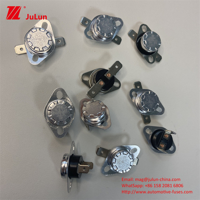 KSD301 열기계 10A 250V 컵 커피에 사용되는 쌍금속 열기계 온도 조절기