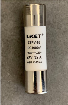 63A 1000VDC 태양광 PV 퓨즈 F - 14x51mm 온도 범위 -50-105°C