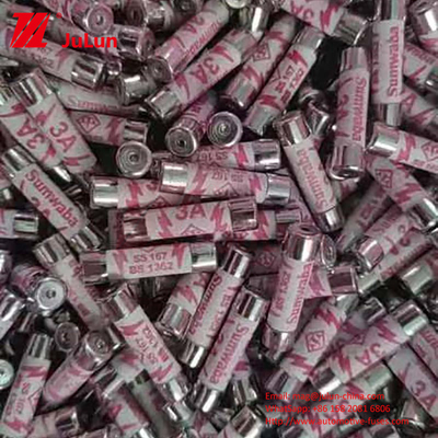 UK POWER PLUG 전기 전류 세라믹 자동차 퓨즈 세라믹 구리 재료와 6 * 25mm 크기