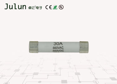 원통 모양 모자 고전압 신관 30Ma 빠른 틈 빠른 한번 불기 신관 660v Ac/660v Dc 6x30mm