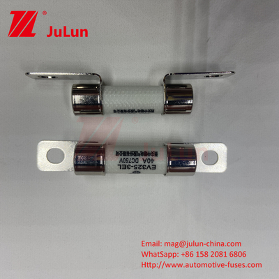 ISO8820 자동차 세라믹 볼트 마운트 퓨즈 30A 40A 50A 750VDC 10*38mm EV325