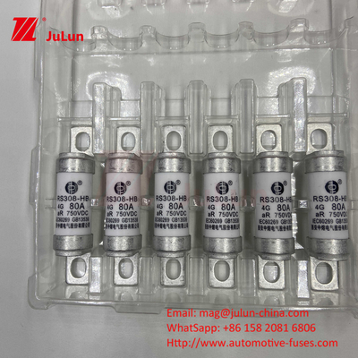 750VDC 세라믹 자동차 퓨즈 RS308 HB 4G 고온 10A 20A 25A 30A 40A 50A 63A 80A 100A 750VDC 퓨즈