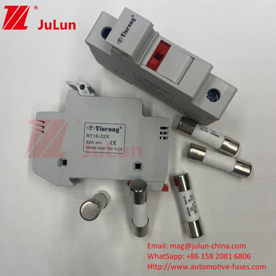 은 원소 태양광 PV 퓨즈 IEC60269.6 표준 Din 가이드 퓨즈 홀더