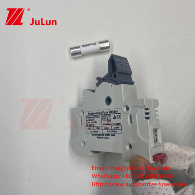 태양광 PV 메르센 퓨즈 10a 1000v 급풍 32a 1000vdc 22*58mm DC1000V 퓨즈 Din 철도 퓨즈 운반기