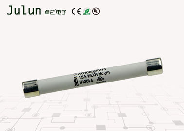 평가되는 광전지 Dc 고전압 신관 1500 볼트 10x85mm 30 KA 수용량을 끊기