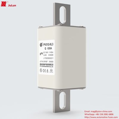 PV312-XL3-Q 630A UL TUV CE RoHS 승인과 함께 볼트 된 태양광 보호 퓨즈