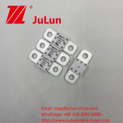 세라믹 차량 A202001-400A 150VDC 퓨즈 전기 특성 1.0in 4 시간 3.0in 10 초 최대 구멍 거리는 39mm