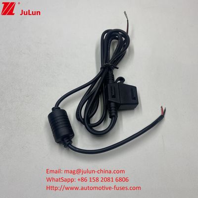 퓨즈 50A 맥시 현재 등급 빨간색 10AWG 와이어 280mm 전체 길이 직선 퓨즈 홀더