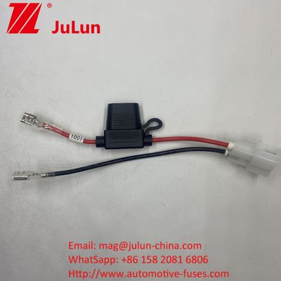 퓨즈 홀더 8AWG 인라인 블레이드 30A 케이블 리드 와이어 퓨즈 홀더 8AWG 인라인 블레이드 케이블 리드 와이어 정품 50Amp 플러그 스타일 전원 연결기 8mm 링 터미널 정품 50Amp 플러그 스타일
