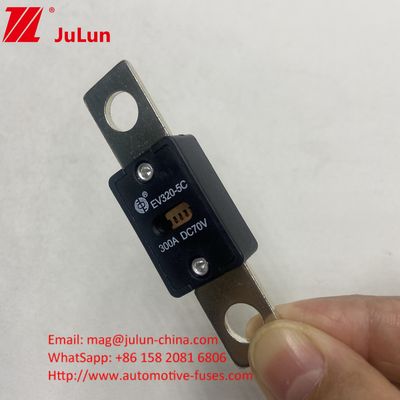 EV320-5C 300A 70VDC 자동차 블레이드 퓨즈 51mm 구멍 거리와 볼트 M8 설치 모드