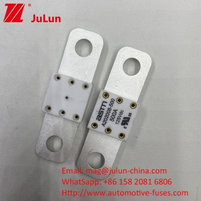 EV HEV 전기 차량용 DC 퓨즈 A202008 300A 400A 구멍 거리는 50.8mm
