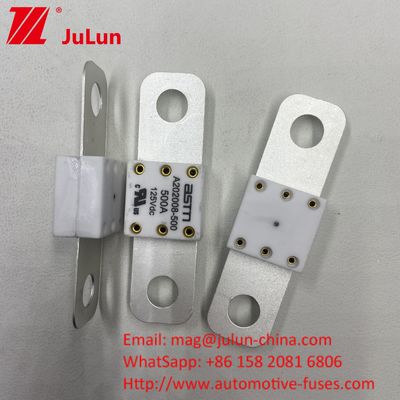 500A 오토 A202008 125VDC 휴대용 EV 충전기 퓨즈 100A 125A 150A 200A 250A 300A 400A 500A