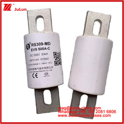 RS309-EVS 500A-C 500VDC 20KA GB 튜블러 세라믹 전력 배터리 시스템 전기 차량 및 전력 드라이브 전력 시스템에 대한 세라믹 자동차 퓨즈