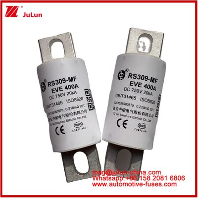 400A RS309-MF EVE 750VDC ((UL) 도로 차량 튜블 세라믹 에너지 저장 전력 시스템 충전기 전선 자동차 장치 및 장비 20KA