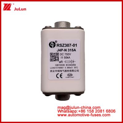 제곱 세라믹 RSZ307-01 J4P-N 315A 750VDC 50KA 충전기 케이블 자동차 장치 장비 볼트 연결 유형